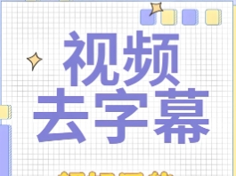 AI视频去字幕神器【鲁班去字幕】，免费无广告随心用！